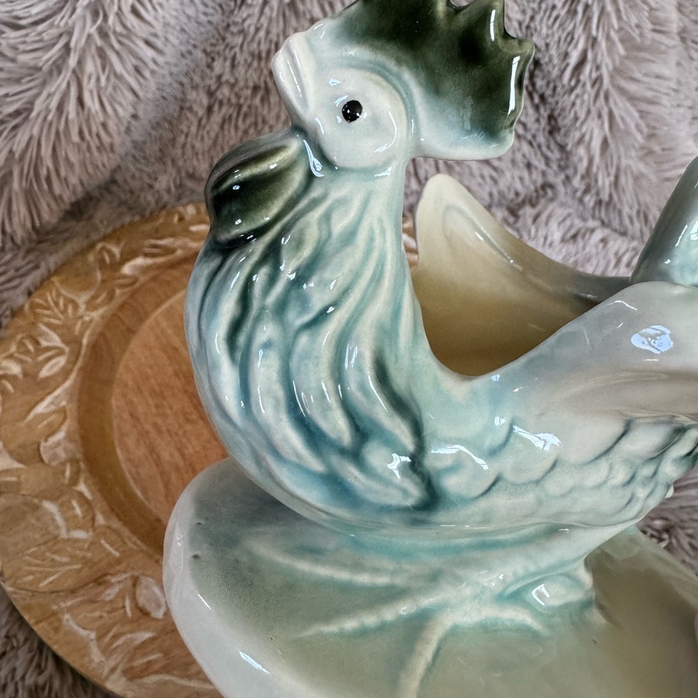 VINTAGE HULL POTTERY ROOSTER PLANTER 53 EUC - Picture 13 of 16